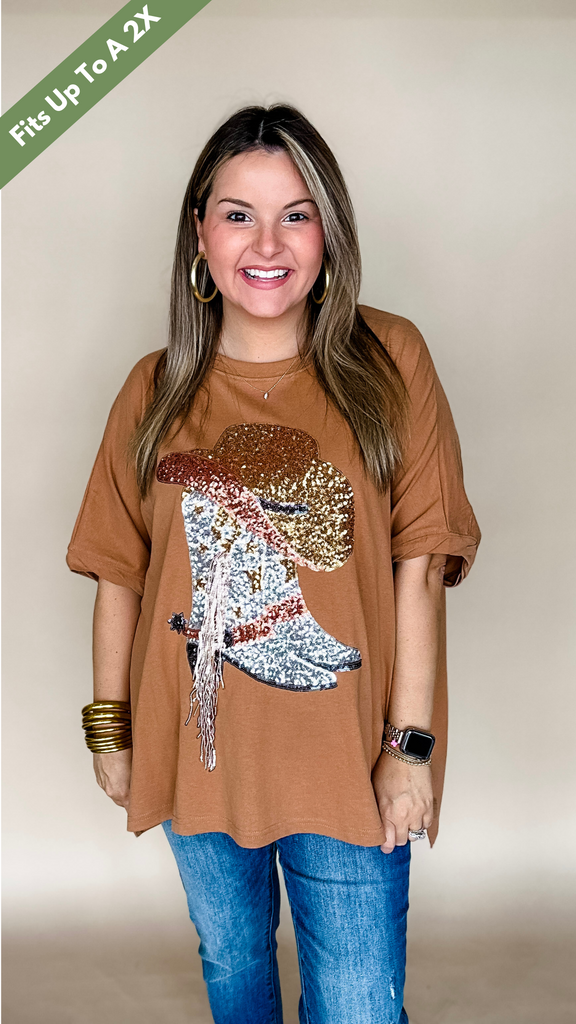 Long Live Cowgirls Sequin Boot Top