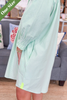 Caryn Lawn Kimberly Opposite Stripe Dress in Green Gingham