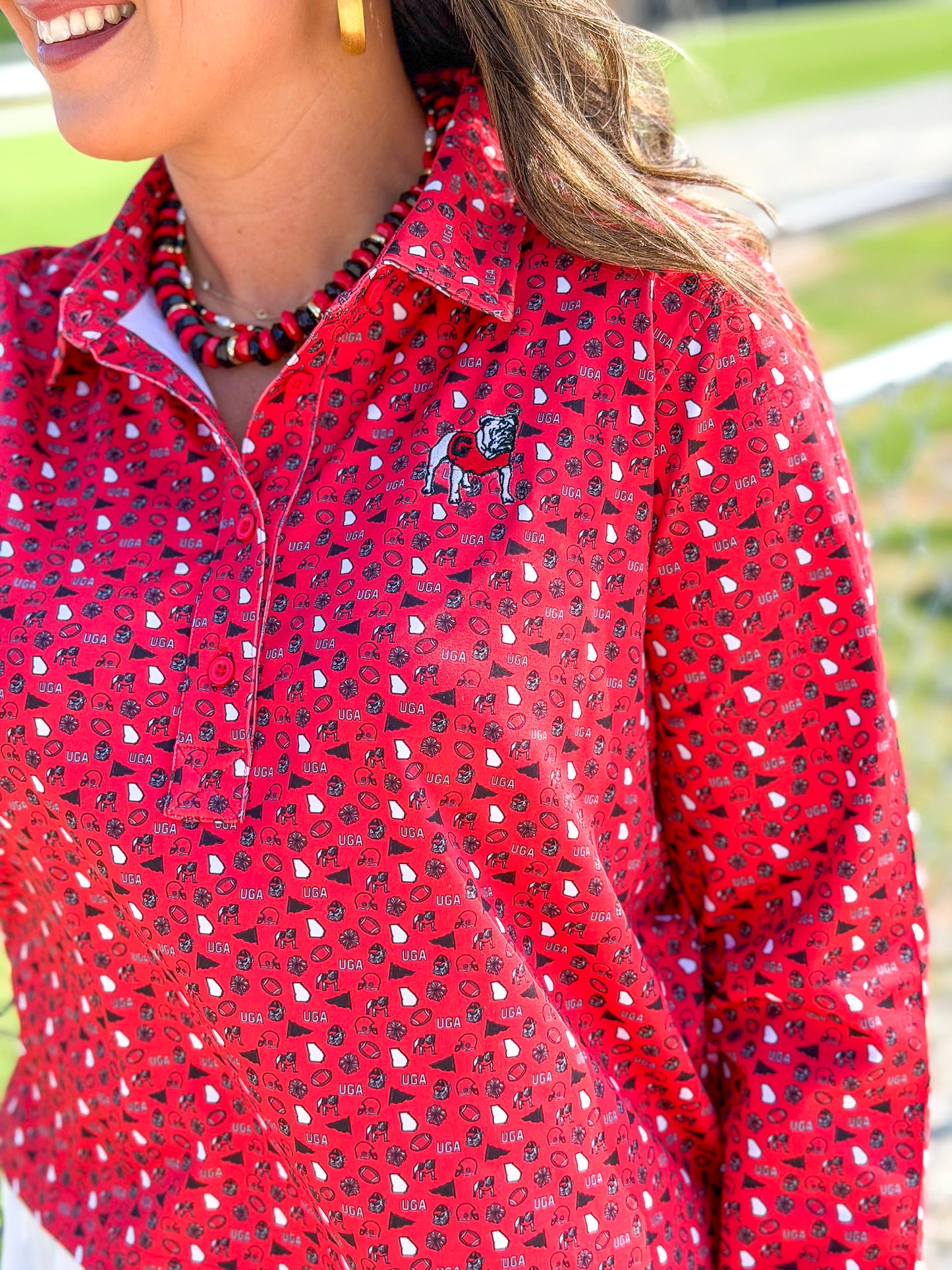 Stewart Simmons| GA League Long Sleeve Polo