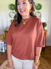 The Camille Knit Top in Camel