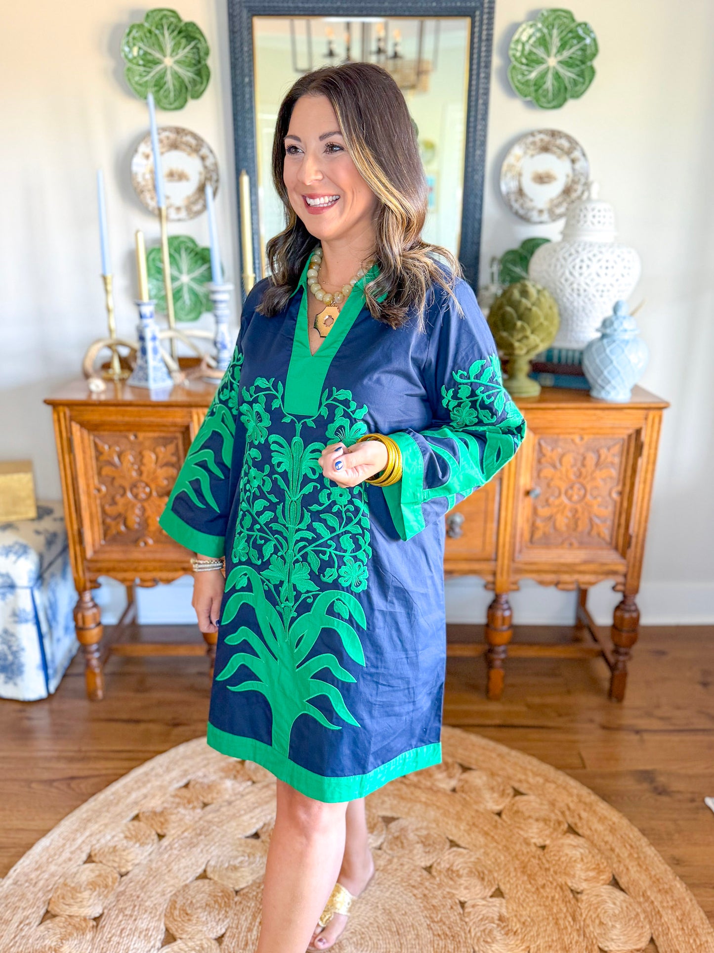 Navy & Ivy Dress