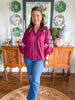 Burgundy Vine Blouse
