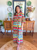 Karlie | Multi Poplin Maxi Shirt Dress