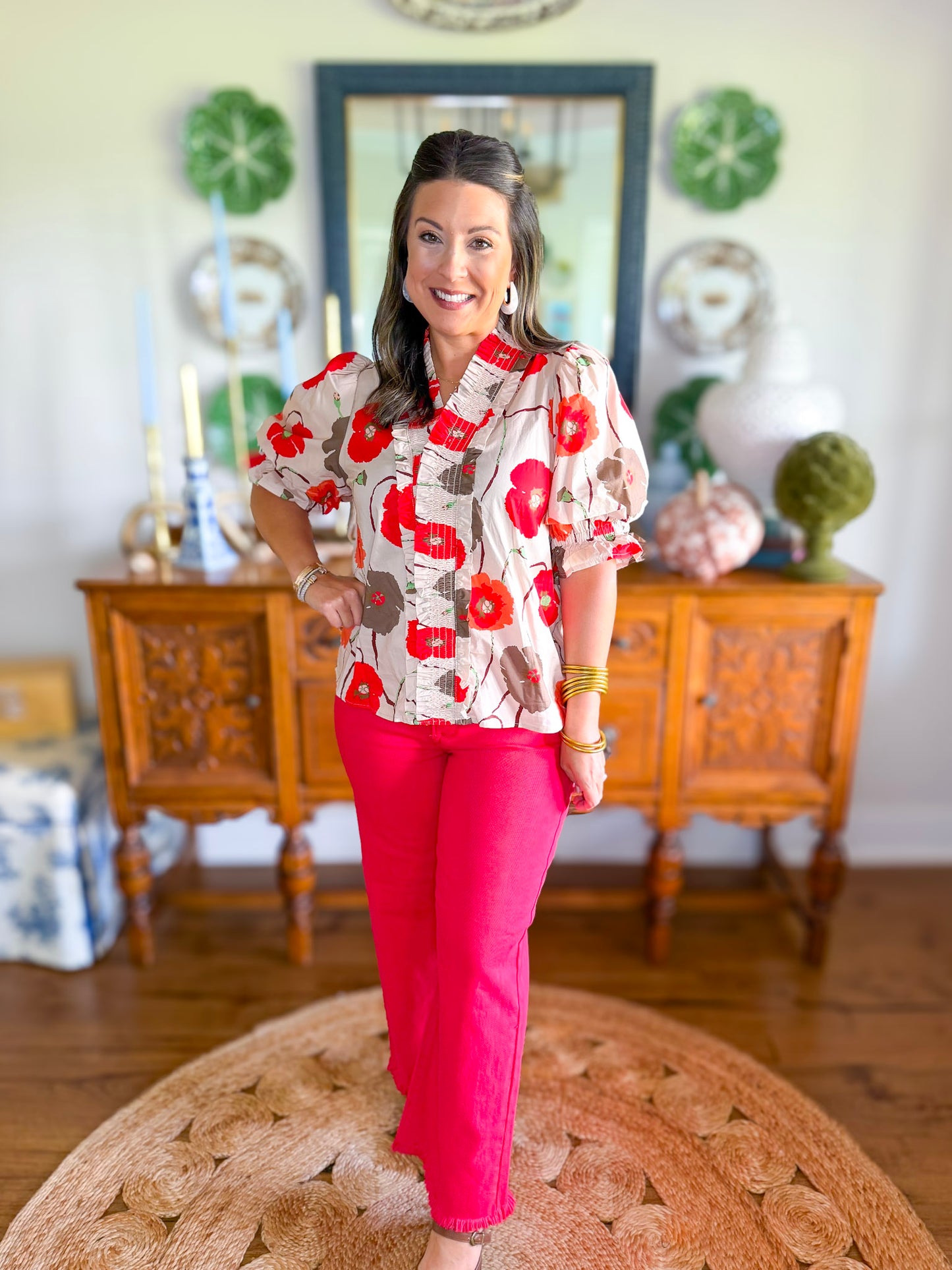 Poppy Ruffle Top