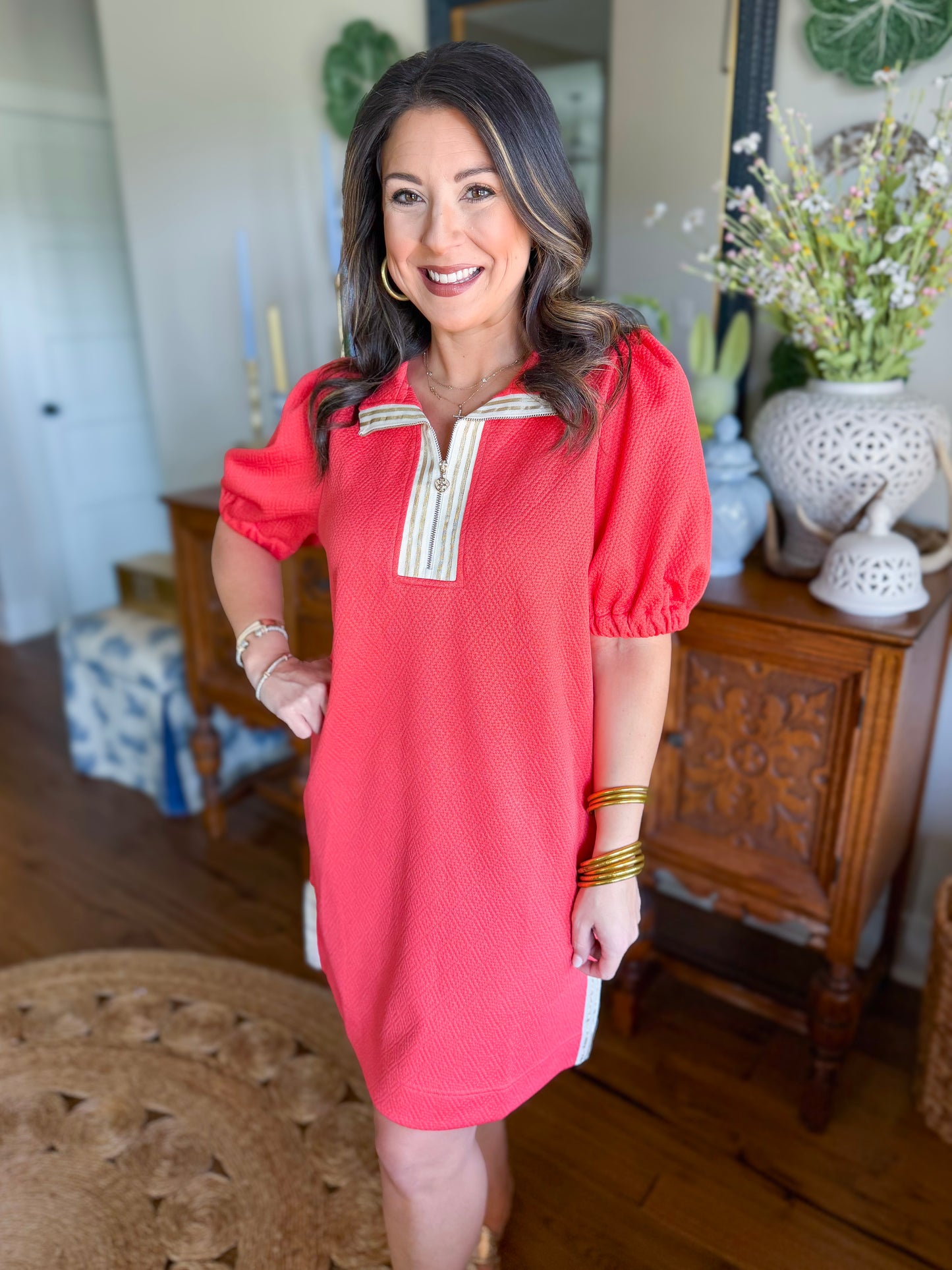 Mary Square | Andie Dress in Coral