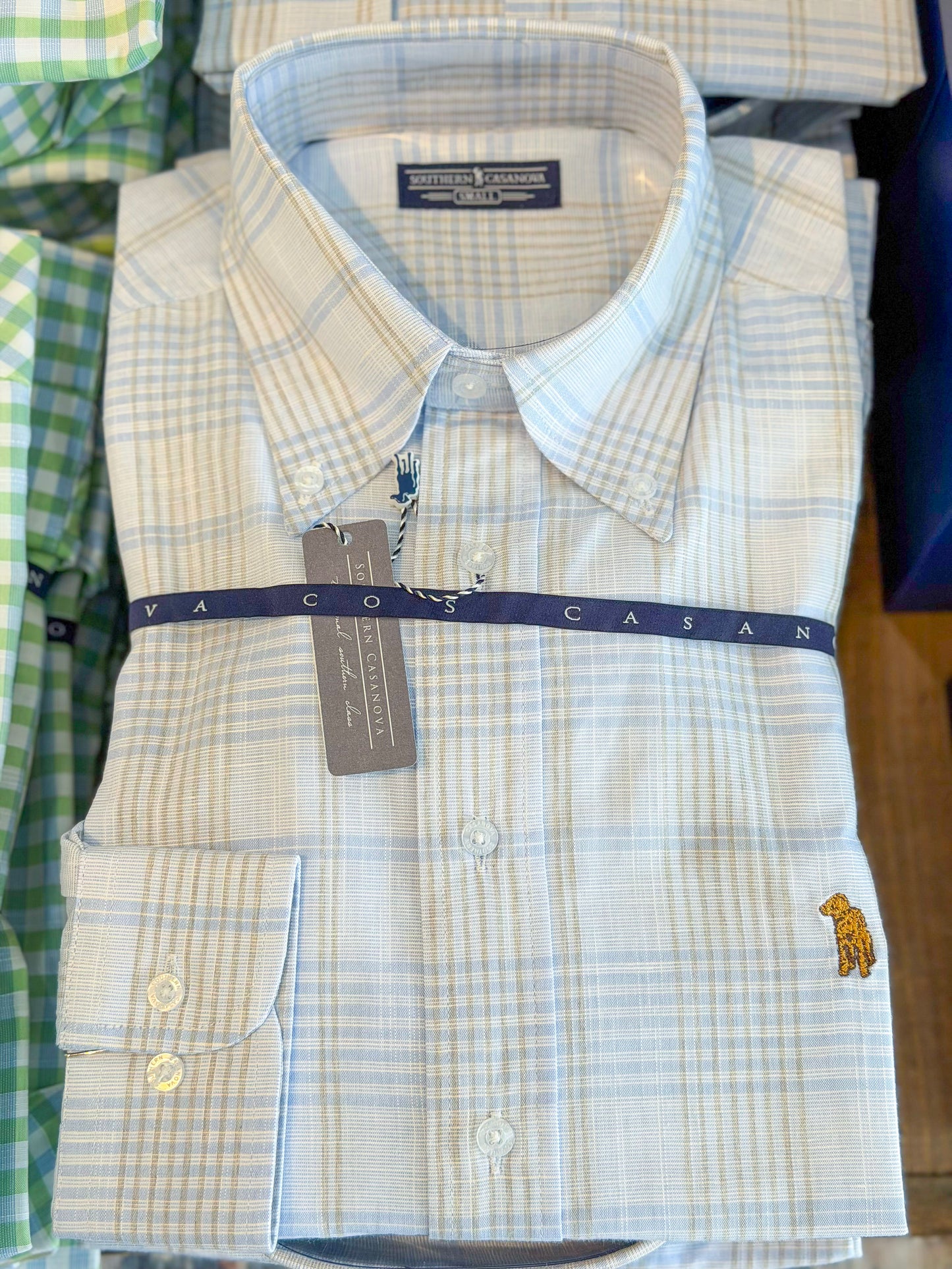 Southern Casanova | Cotton Button Down in Pierhouse Check
