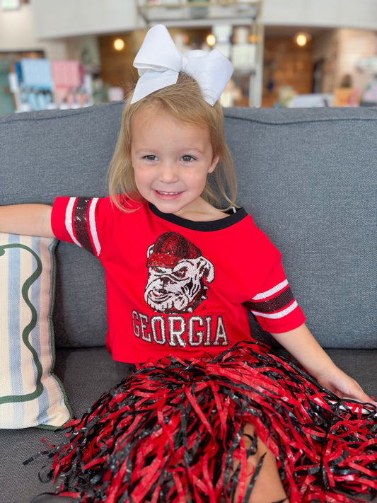 Stewart Simmons | Girls GA Blitz Sequin Jersey Tee