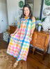 Sunshine Tienda | Rainbow Plaid Oasis Dress