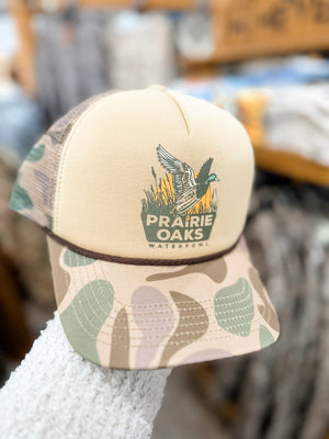 Prairie Oaks Camo Foam Traditions Trucker Hat