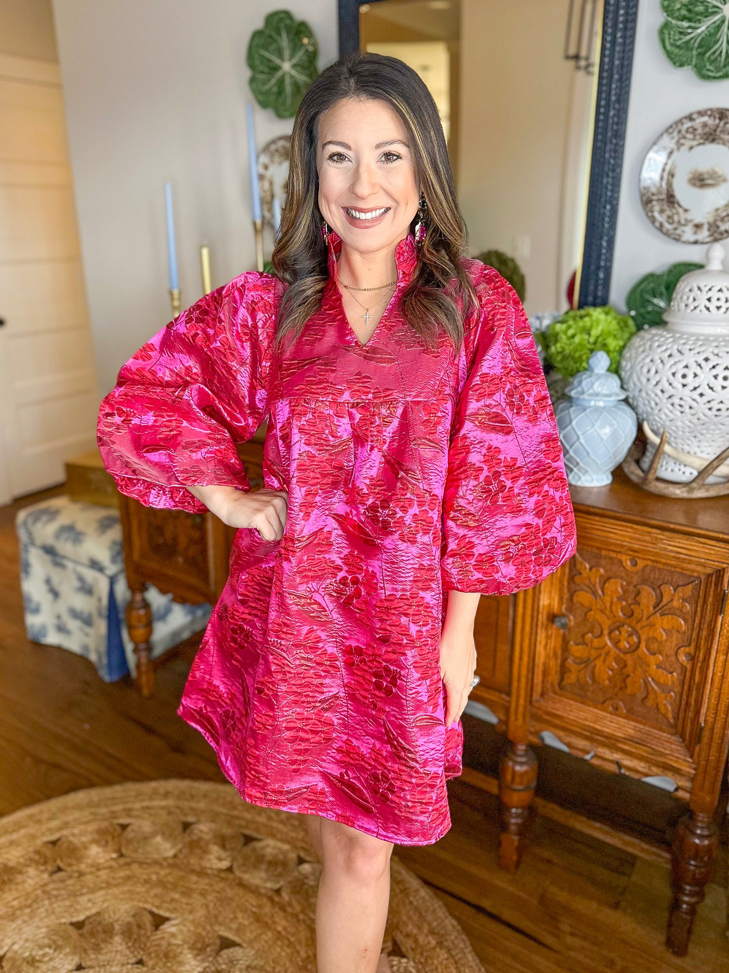 The Eloise Jacquard Dress