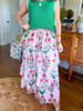 Heart of Grace | Ruffle Cascade Maxi Skirt in Rose d'Iris
