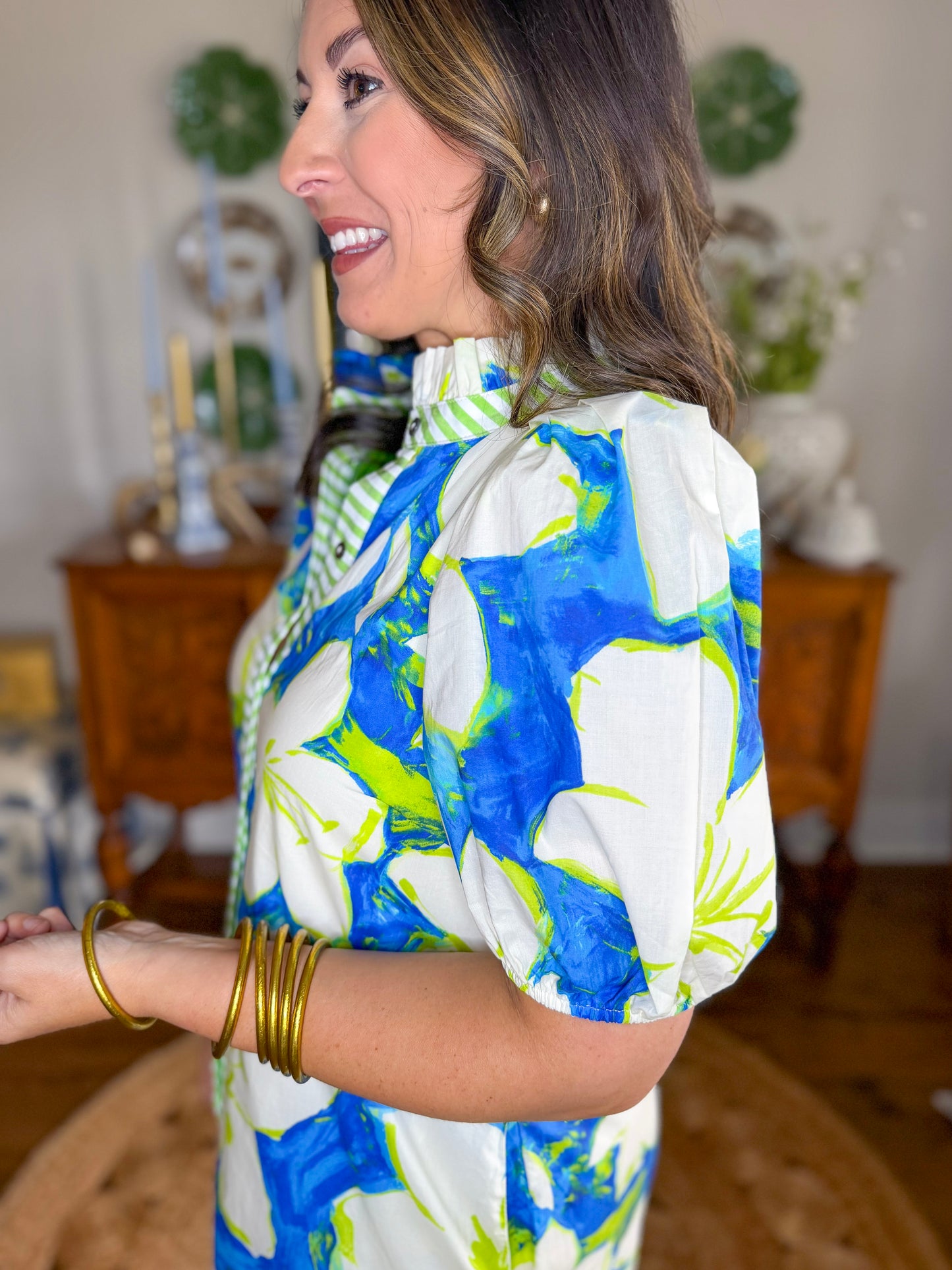 Coastal Bloom Midi Dress