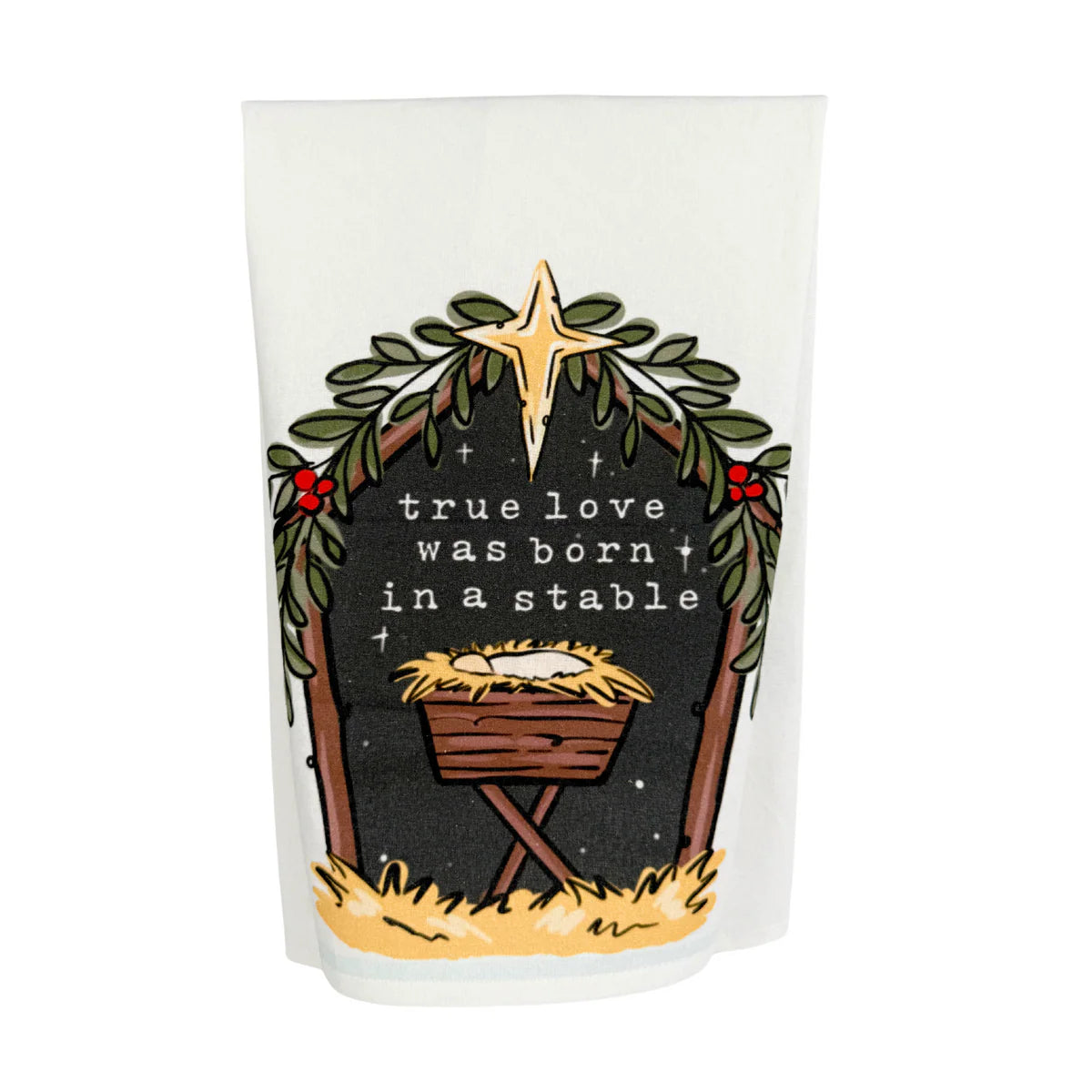 Born in a Stable Tea Towel