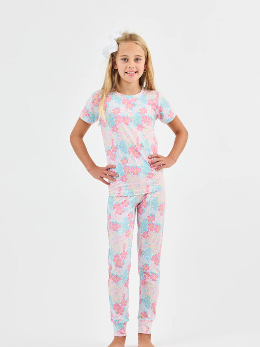Mary Square | Kids PJ Set in Primrose Path Multi