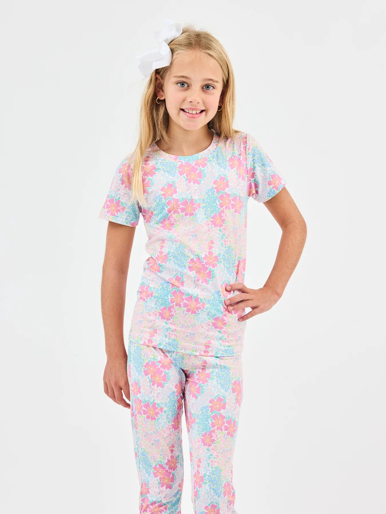 Mary Square | Kids PJ Set in Primrose Path Multi