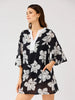 Mary Square | Elizabeth Beach Dress in Lagoon Bloom Black