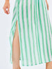 Mary Square | Priscilla Beach Dress in Green + White Stripe