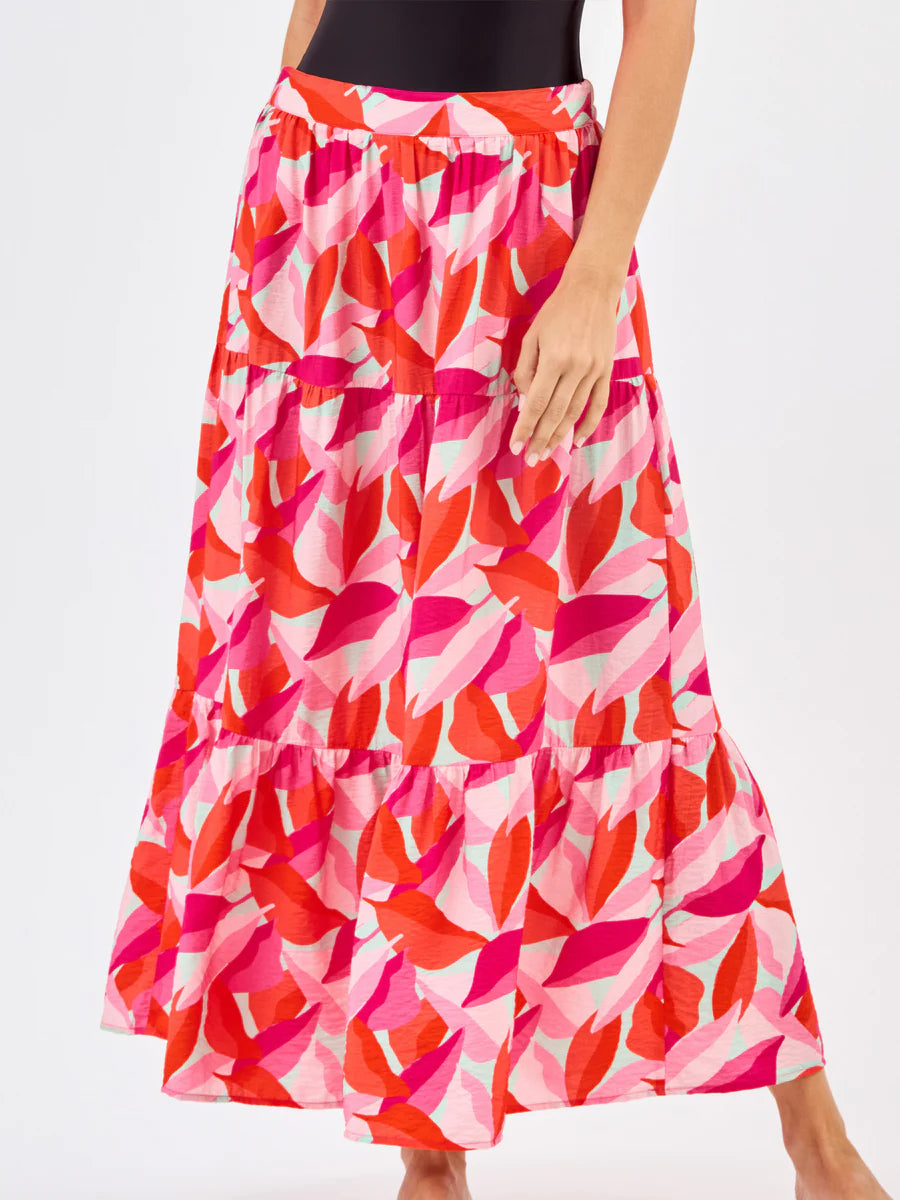 Mary Square | Nessa Beach Skirt in Bali Bloom Pink