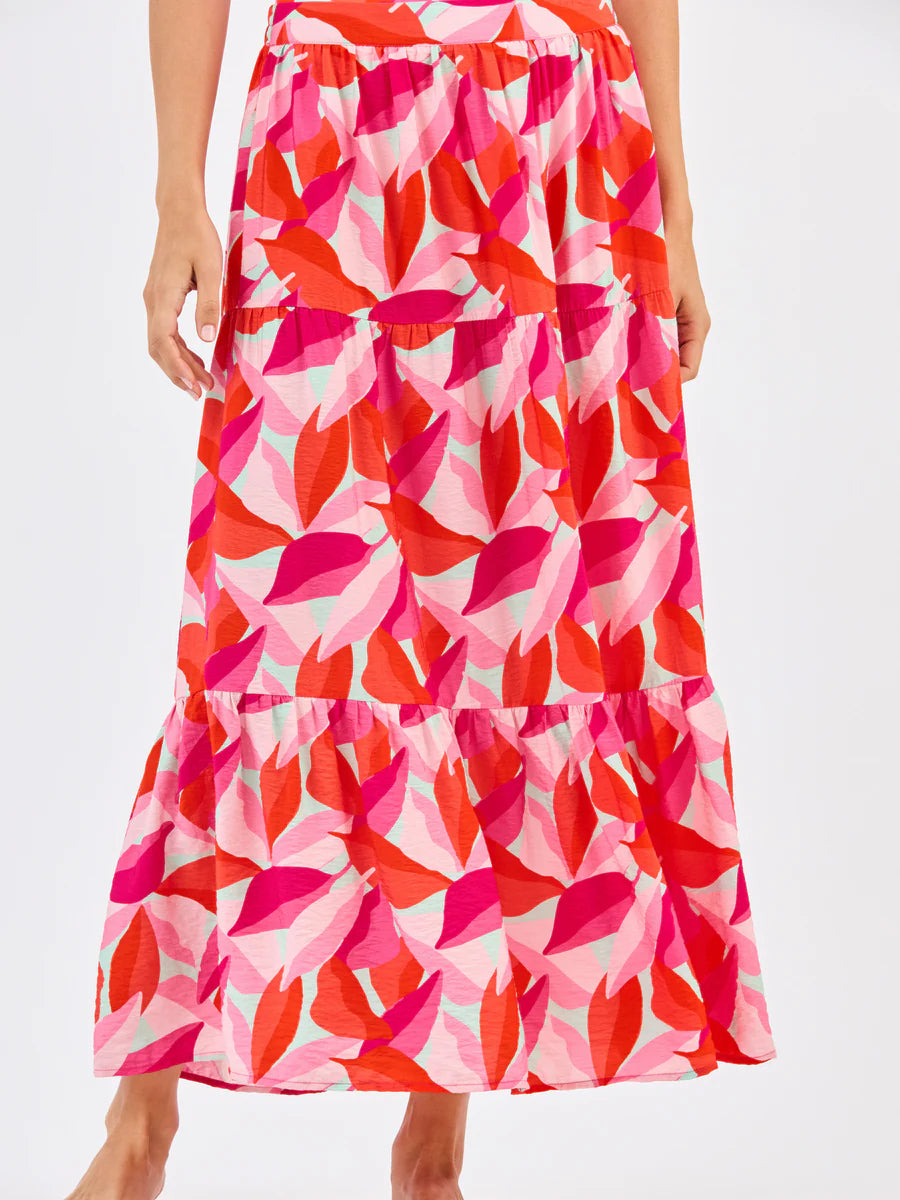 Mary Square | Nessa Beach Skirt in Bali Bloom Pink