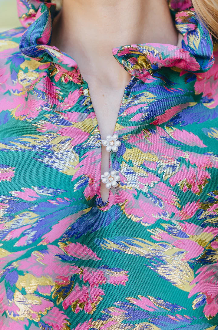 Brianna Cannon Caftan in Baroque Brush Strokes