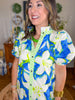 Coastal Bloom Midi Dress