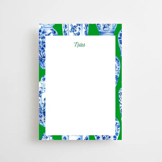 Green Ginger Jar Notepad