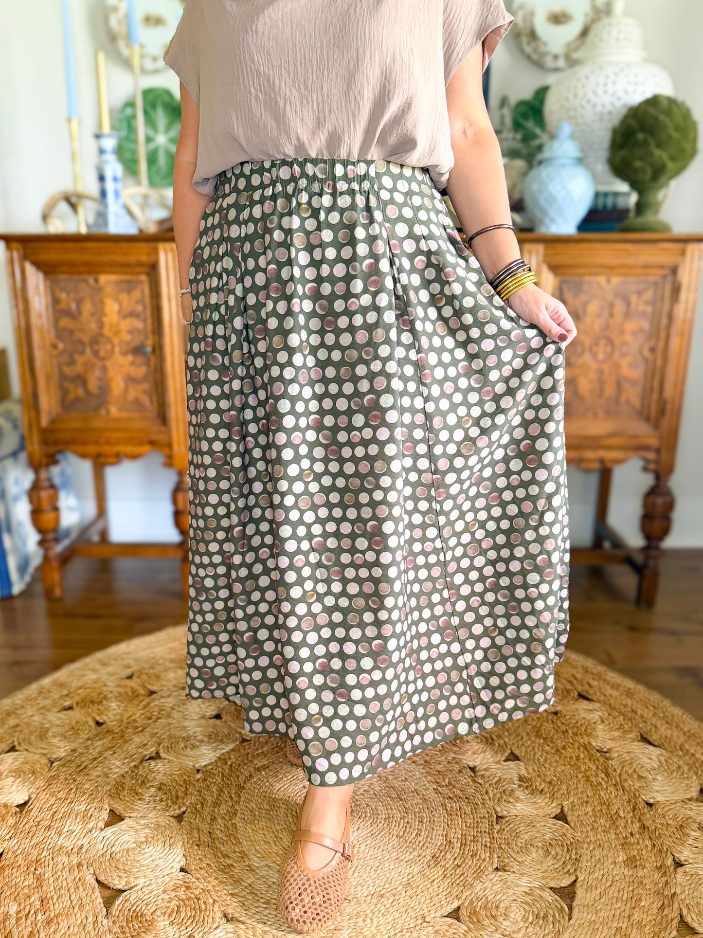 The Hampton Dot Skirt