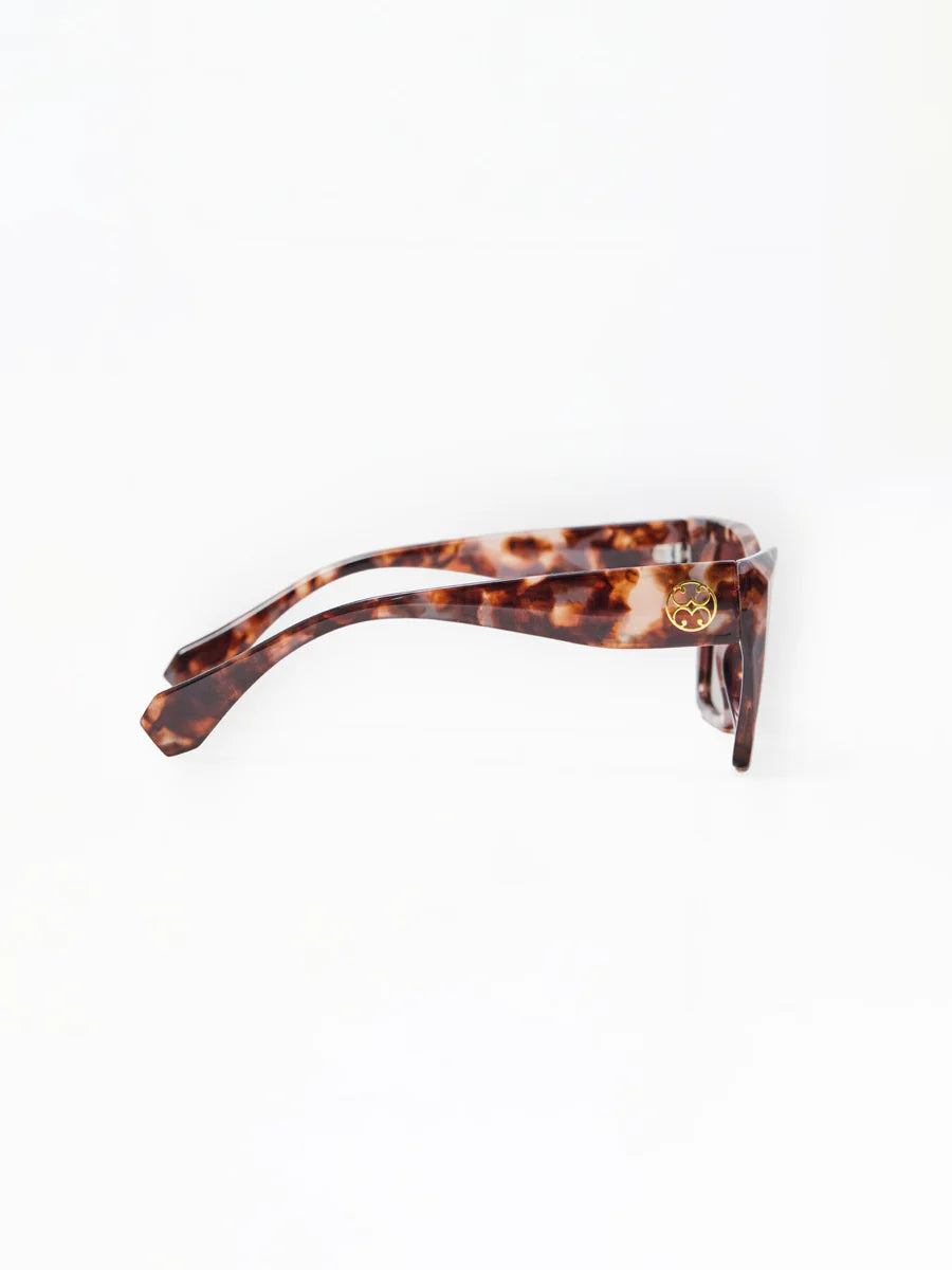Mary Square | Jessi Polarized Sunglasses in Mauve Tortoise