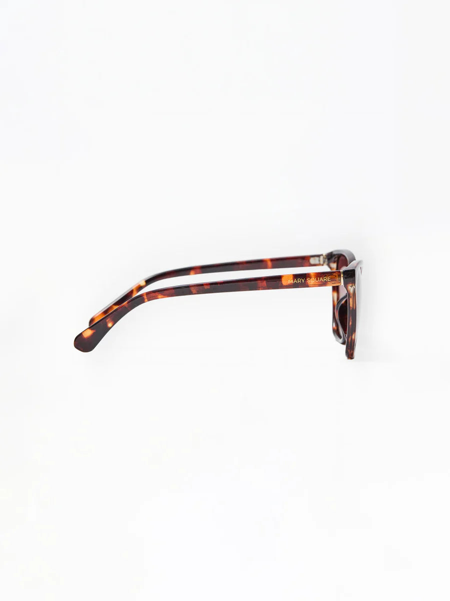 Mary Square | Mara Polarized Sunglasses in Brown Tortoise