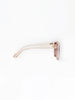 Mary Square | Olivia Polarized Sunglasses in Champagne Clear