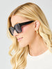 Mary Square | Kylie Polarized Sunglasses in Black