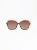 Mary Square | Haley Polarized Sunglasses in Brown Tortoise