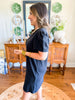 Mary Square | Carolina T-Shirt Dress in Black