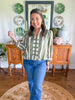 Olive Grove Stripe Blouse
