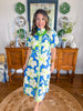 Coastal Bloom Midi Dress
