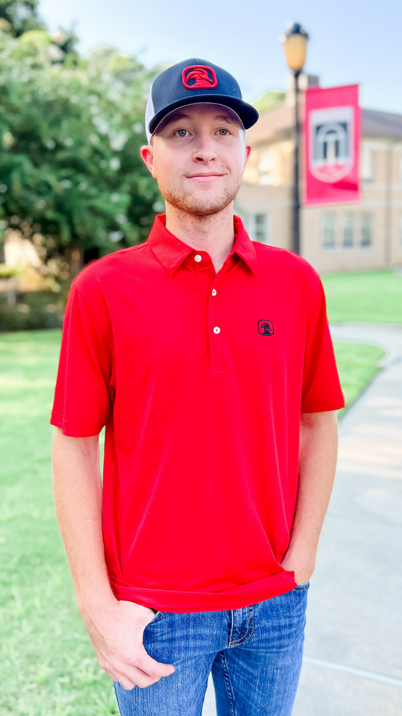 Kings Creek Performance Polo in Red