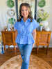 The Cinch & Charm Top in Chambray