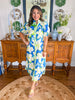 Coastal Bloom Midi Dress