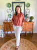 The Camille Knit Top in Camel