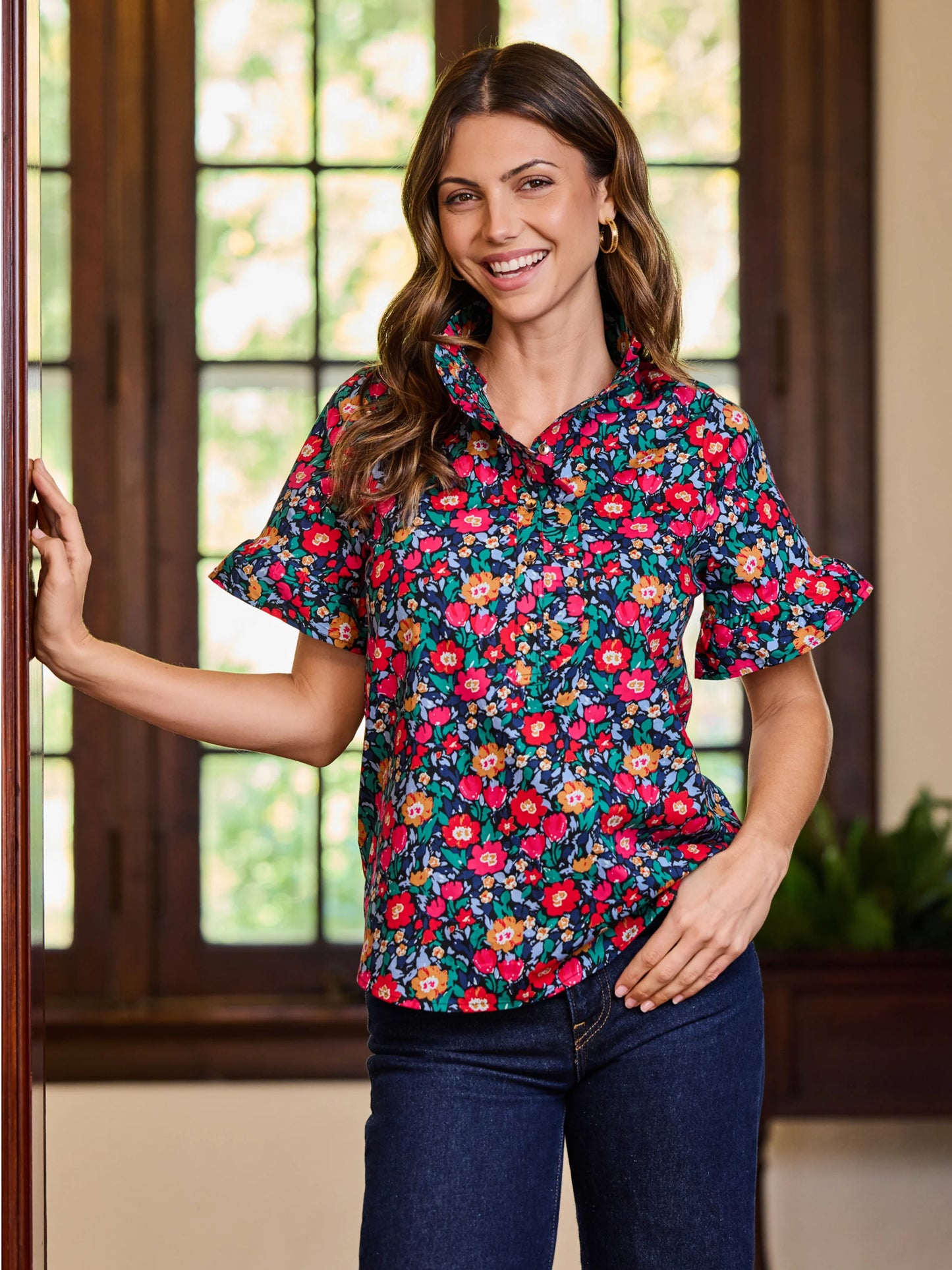 Mary Square | Kate Top in Painted Tapestry