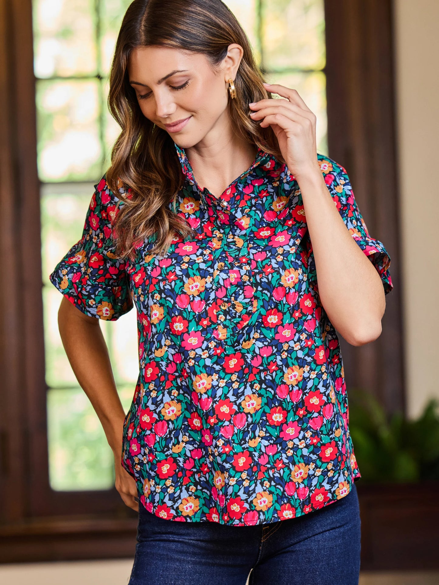 Mary Square | Kate Top in Painted Tapestry