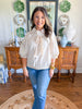 Middleton Bow Top in Cream