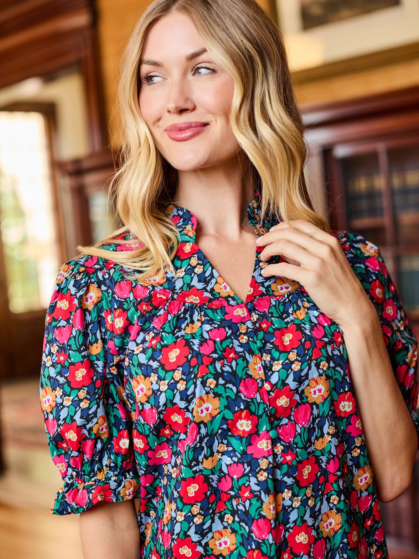 Mary Square | Daphne Dress in Painted Tapestry