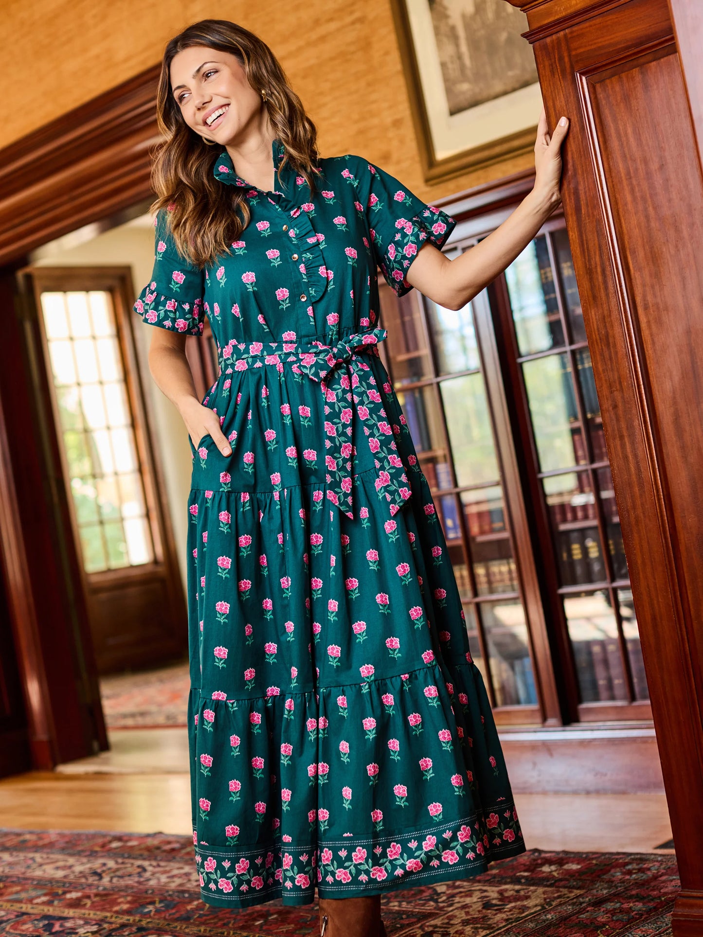 Mary Square | Kate Dress in Solstice Step Berry