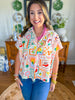 Karlie | Fruit Basket V-neck Signature Top
