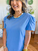Mary Square | Carolina T-Shirt Dress in Blue