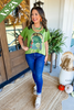 Queen of Sparkles Olive Green Big Turkey Tee