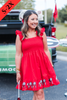 The Georgia Smocked Sequin Dress