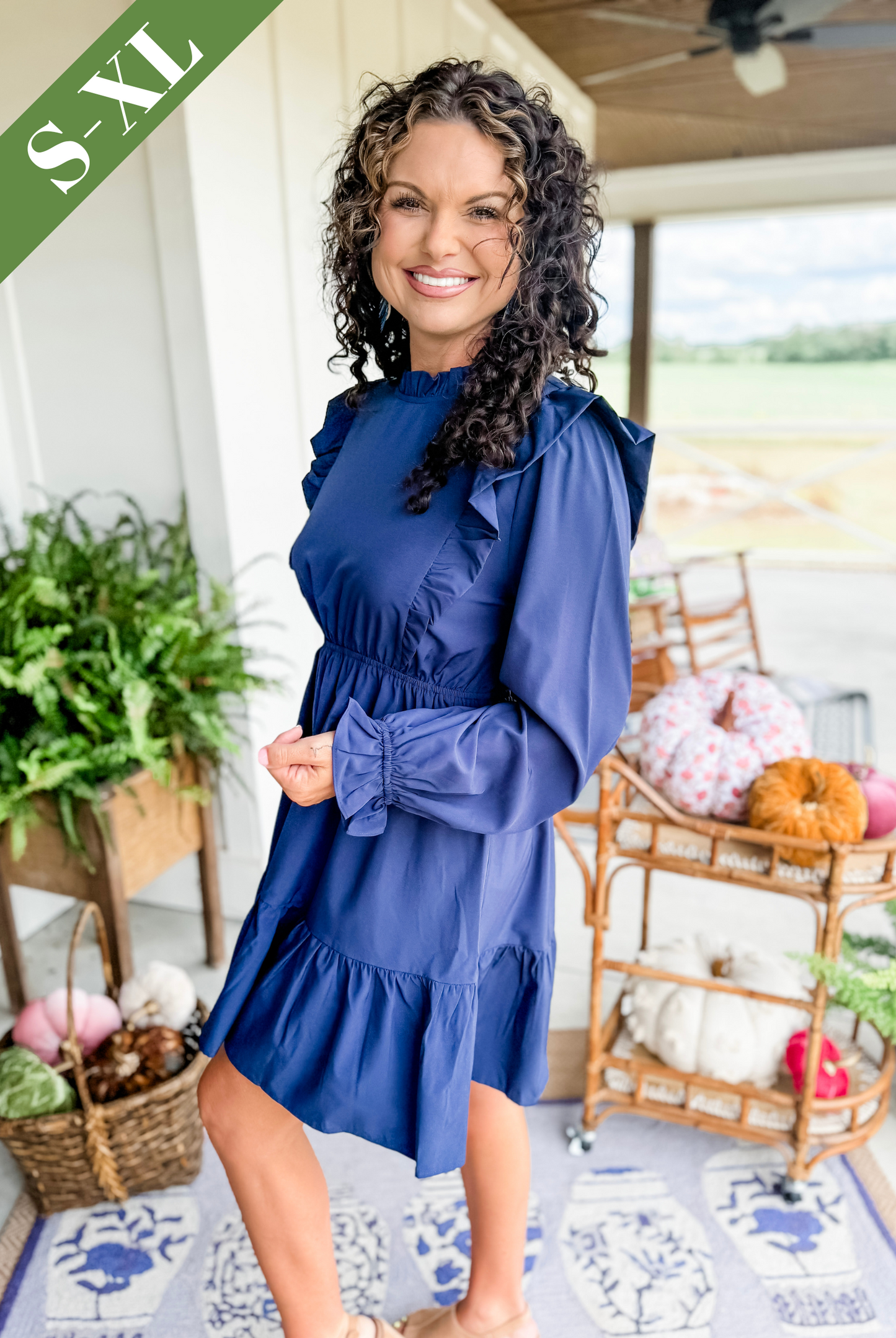 Simple Nothings Mini Dress in Navy