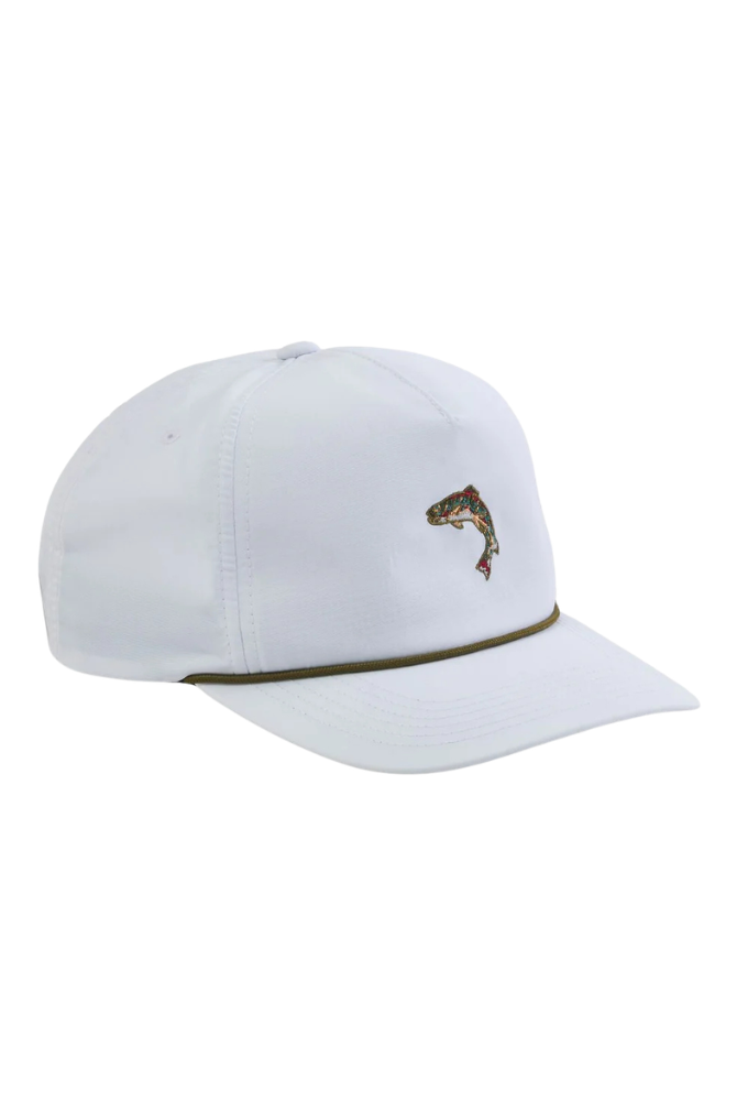Gen Teal | Fish Performance Hat in White